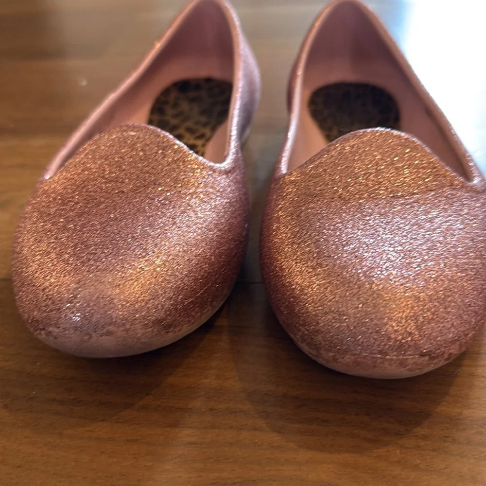 Crocs eve sparkle glitter flats pink size c 13